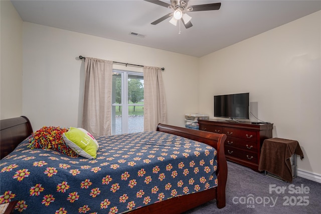 3103 Richview Dr, Crouse, NC 28033 - carpeted bedroom with a ceiling fan