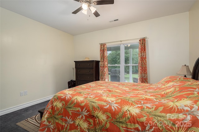 3103 Richview Dr, Crouse, NC 28033 - carpeted bedroom featuring baseboards and a ceiling fan