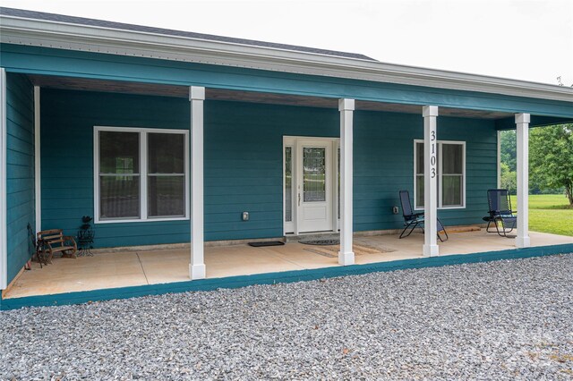 3103 Richview Dr, Crouse, NC 28033 - rear view of house featuring covered porch