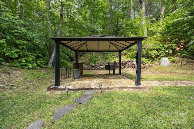 305 Pound Mill Branch Rd, Green Mountain, NC 28740 - view of community featuring a gazebo and a lawn