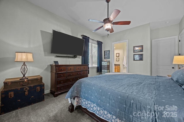 305 Pound Mill Branch Rd, Green Mountain, NC 28740 - bedroom with carpet, ceiling fan, and baseboards