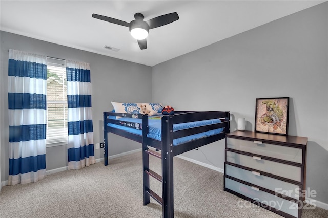 15737 Agincourt Dr, Huntersville, NC 28078 - bedroom with baseboards, carpet, and a ceiling fan