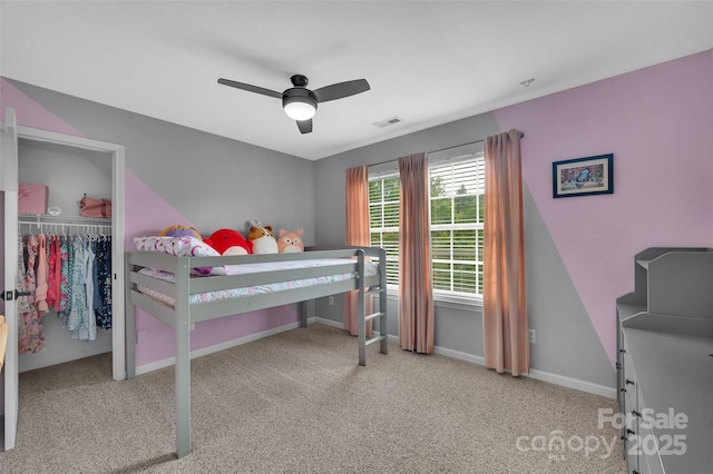 15737 Agincourt Dr, Huntersville, NC 28078 - carpeted bedroom with baseboards and a ceiling fan
