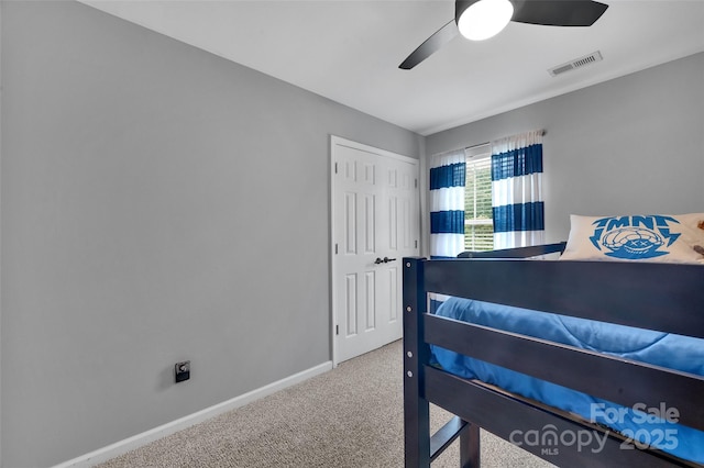 15737 Agincourt Dr, Huntersville, NC 28078 - bedroom featuring carpet flooring, baseboards, a closet, and a ceiling fan