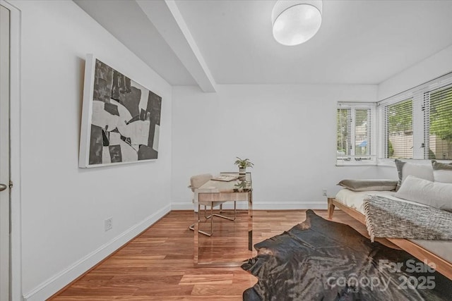 201 N Dotger Ave Unit C8, Charlotte, NC 28207 - bedroom with wood finished floors and baseboards