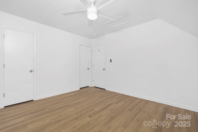 10101 Wood Ct, Charlotte, NC 28277 - unfurnished bedroom featuring light wood-type flooring and ceiling fan