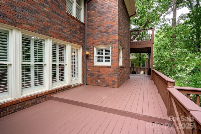4672 Snow Dr, Harrisburg, NC 28075 - view of wooden deck