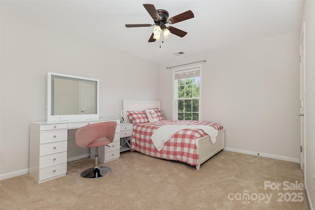 10106 Silverling Dr, Waxhaw, NC 28173 - bedroom featuring light carpet and ceiling fan