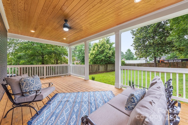 2421 Morton St, Charlotte, NC 28208 - deck featuring an outdoor living space