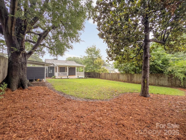 2421 Morton St, Charlotte, NC 28208 - view of yard with a sunroom