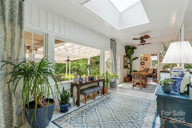 958 US-64, Morganton, NC 28655 - sunroom with tile patterned floors and a skylight