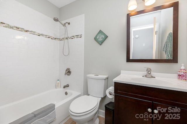 4200 Tyndale Ave, Charlotte, NC 28210 - bathroom featuring vanity, toilet, and shower / washtub combination