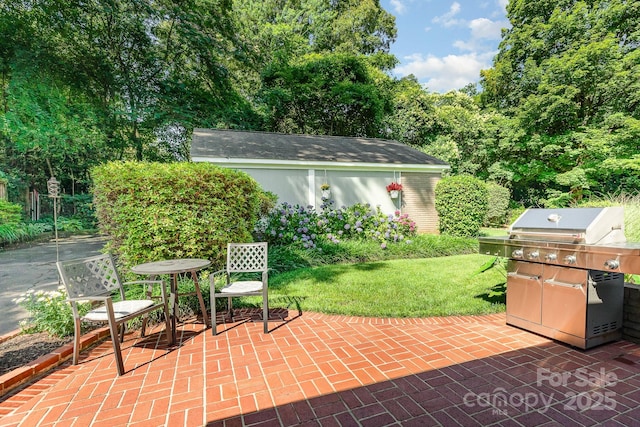4200 Tyndale Ave, Charlotte, NC 28210 - view of patio / terrace featuring grilling area