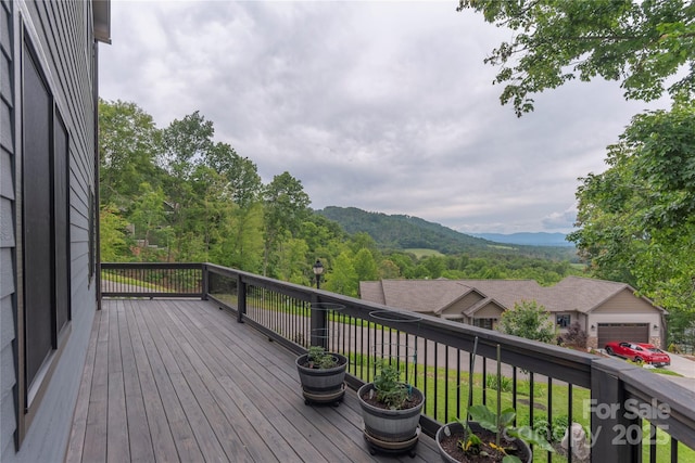 24 Herron View Ln, Weaverville, NC 28787 - deck with a mountain view