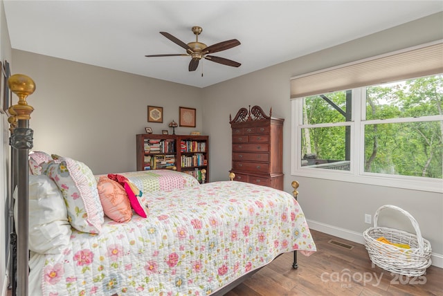 24 Herron View Ln, Weaverville, NC 28787 - bedroom featuring wood finished floors and ceiling fan