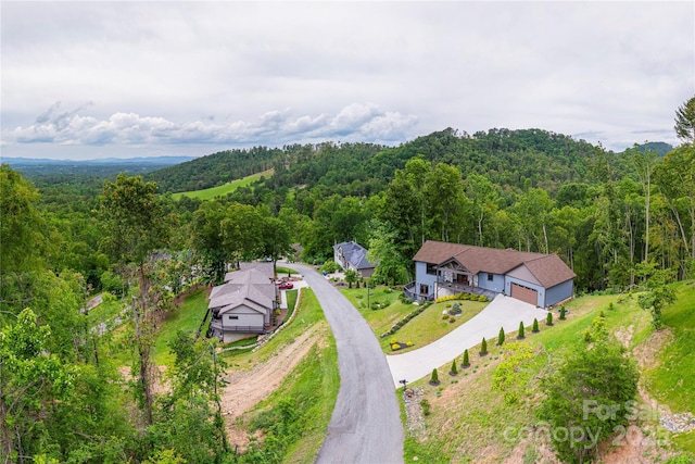 24 Herron View Ln, Weaverville, NC 28787 - aerial view of property and surrounding area featuring a forest