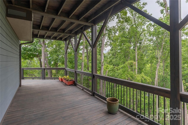 24 Herron View Ln, Weaverville, NC 28787 - deck with a view of trees