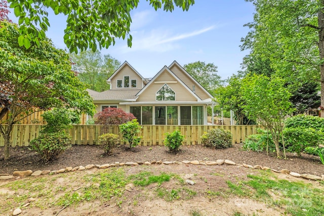 50 Beekeeper Trl, Swannanoa, NC 28778 - view of front of house with a sunroom and roof with shingles