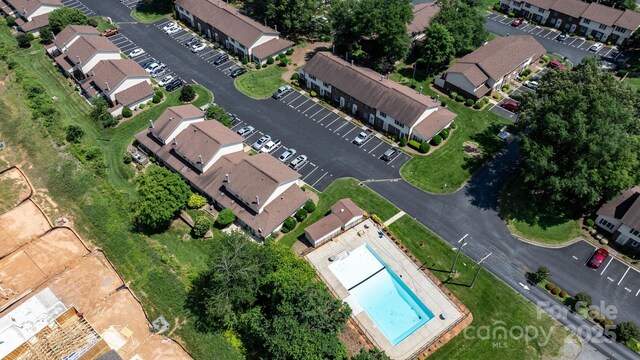 1330 5th St NE Unit 11, Hickory, NC 28601 - aerial view of property and surrounding area with a pool
