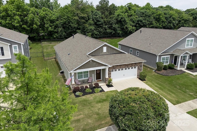 7328 Strawberry Fields Ln, Charlotte, NC 28278 - aerial view of property and surrounding area
