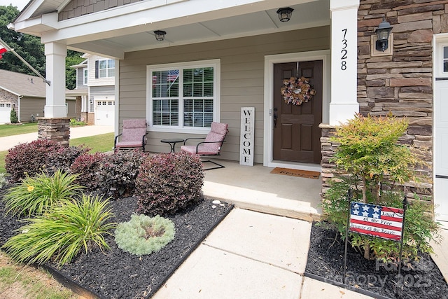 7328 Strawberry Fields Ln, Charlotte, NC 28278 - property entrance featuring covered porch