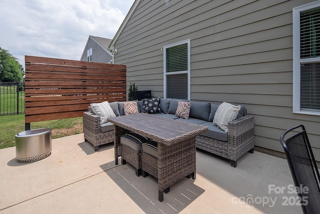 7328 Strawberry Fields Ln, Charlotte, NC 28278 - view of patio / terrace featuring outdoor lounge area