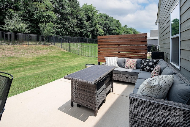 7328 Strawberry Fields Ln, Charlotte, NC 28278 - view of patio / terrace featuring an outdoor hangout area
