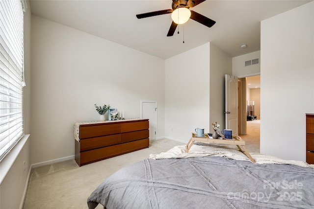 129 Hawks Creek Pkwy, Fort Mill, SC 29708 - bedroom featuring light carpet and a ceiling fan