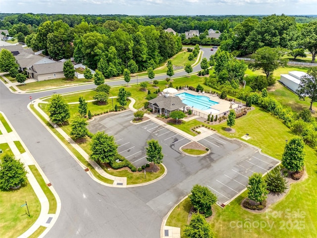 129 Hawks Creek Pkwy, Fort Mill, SC 29708 - bird's eye view of a pool