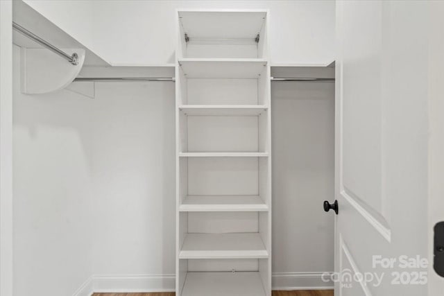 605 Poplar St, Shelby, NC 28150 - spacious closet featuring wood finished floors