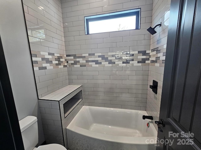 1076 Table View Dr Unit 55, Morganton, NC 28655 - bathroom featuring toilet and shower / bathtub combination