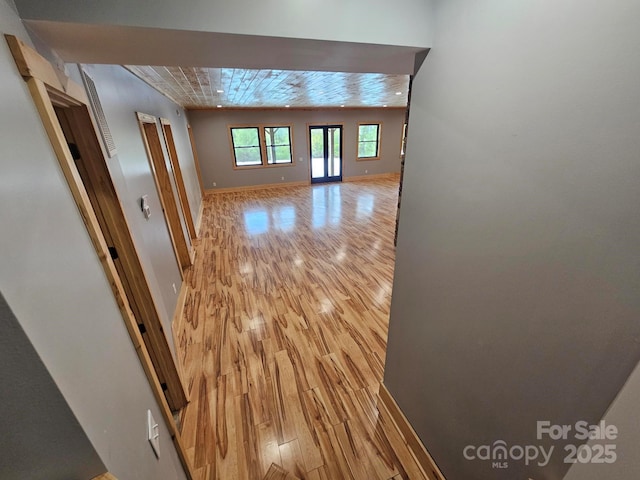 1076 Table View Dr Unit 55, Morganton, NC 28655 - hallway featuring light wood-type flooring and baseboards