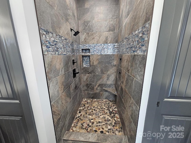1076 Table View Dr Unit 55, Morganton, NC 28655 - bathroom featuring a tile shower