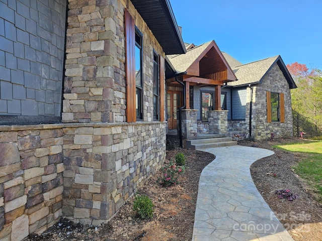1076 Table View Dr Unit 55, Morganton, NC 28655 - view of exterior entry featuring stone siding