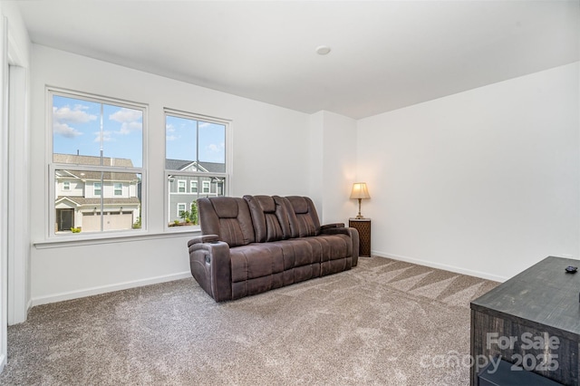 11116 Godwit Ln, Charlotte, NC 28278 - carpeted living area featuring baseboards