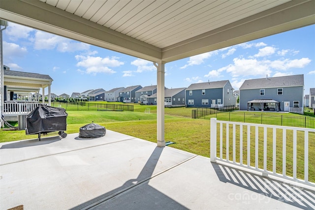 11116 Godwit Ln, Charlotte, NC 28278 - view of patio featuring a residential view and grilling area