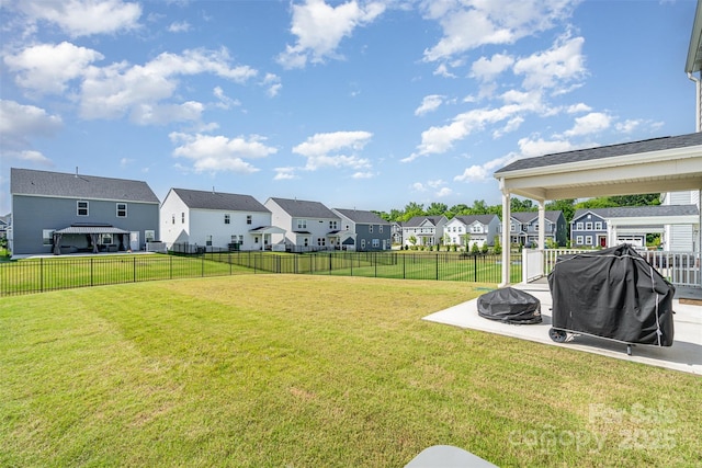 11116 Godwit Ln, Charlotte, NC 28278 - view of yard featuring a residential view, an outdoor fire pit, and a patio area