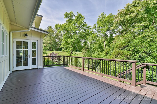 63 Greenridge Rd, Weaverville, NC 28787 - wooden terrace featuring french doors