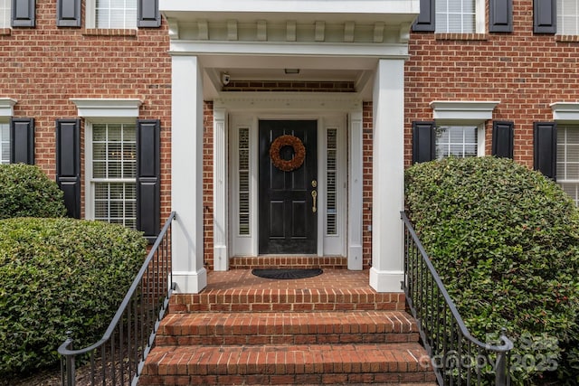 9717 Waterton Ct, Huntersville, NC 28078 - entrance to property with brick siding