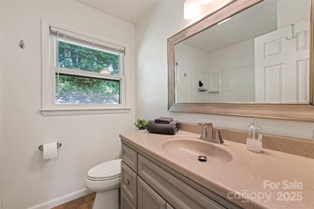 40 Autumn St, Canton, NC 28716 - bathroom featuring vanity, toilet, and baseboards