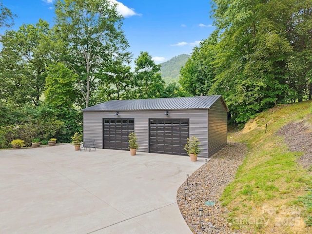 491 Paint Fork Rd, Barnardsville, NC 28709 - detached garage featuring a mountain view