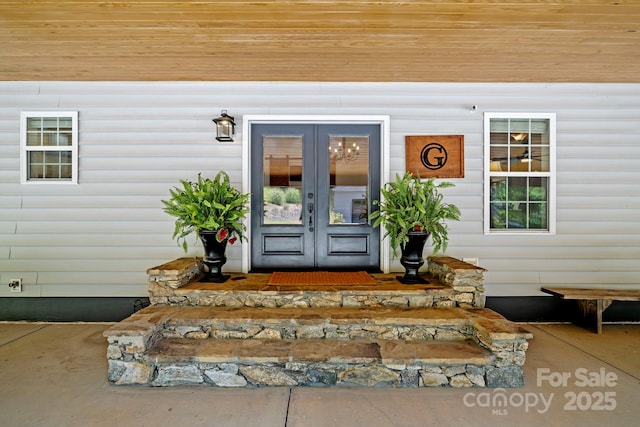 491 Paint Fork Rd, Barnardsville, NC 28709 - doorway to property featuring french doors