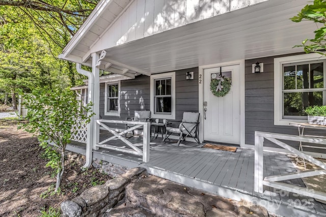 22 Moore Cir, Black Mountain, NC 28711 - property entrance featuring a porch
