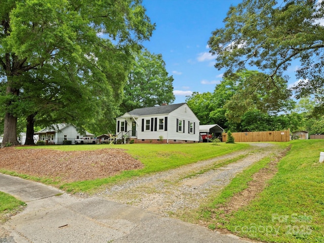 206 Charlotte St, York, SC 29745 - single story home featuring crawl space, driveway, a chimney, and a carport