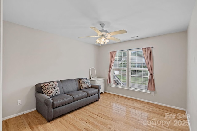3830 Waters Reach Ln, Indian Trail, NC 28079 - sitting room with light wood-style flooring and ceiling fan