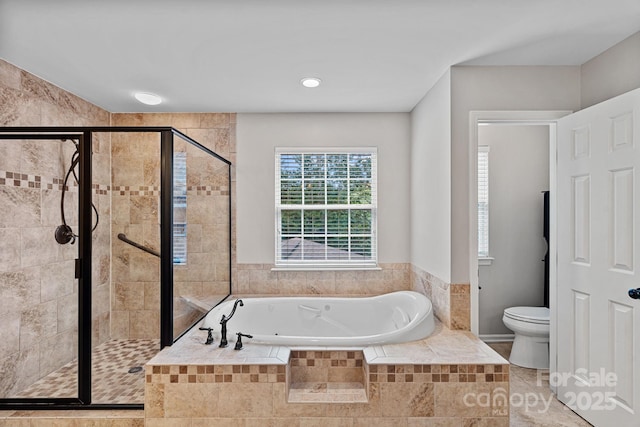 3830 Waters Reach Ln, Indian Trail, NC 28079 - full bathroom with a whirlpool tub and a stall shower