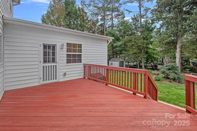 3830 Waters Reach Ln, Indian Trail, NC 28079 - wooden deck with a storage unit