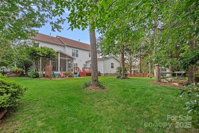 3830 Waters Reach Ln, Indian Trail, NC 28079 - view of yard with a sunroom