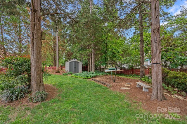3830 Waters Reach Ln, Indian Trail, NC 28079 - fenced backyard with a storage shed