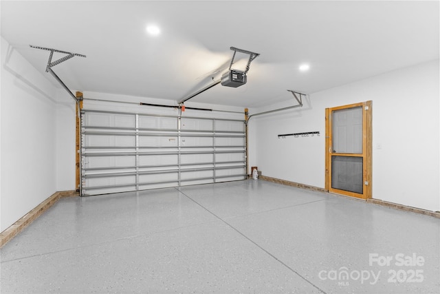 3008 Cornflower Ln, Indian Trail, NC 28079 - garage with a garage door opener and recessed lighting
